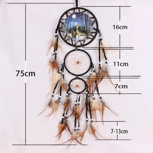 Load image into Gallery viewer, Dreamcatcher Feather Wall Hanging