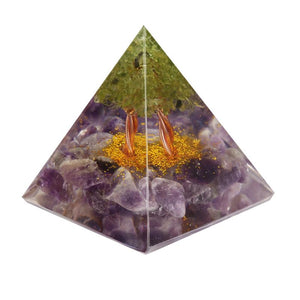 Obsidian Gemstone Pyramid Stones - Calming Healing Crystal