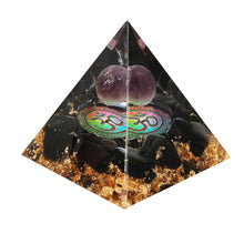 Load image into Gallery viewer, Obsidian Gemstone Pyramid Stones - Calming Healing Crystal
