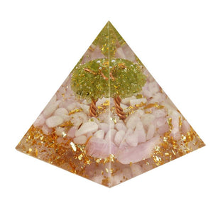 Obsidian Gemstone Pyramid Stones - Calming Healing Crystal