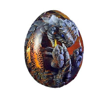 Load image into Gallery viewer, Dragon Egg of Crystal and Resin Ornamental Decor Lava Green Blue Gold
